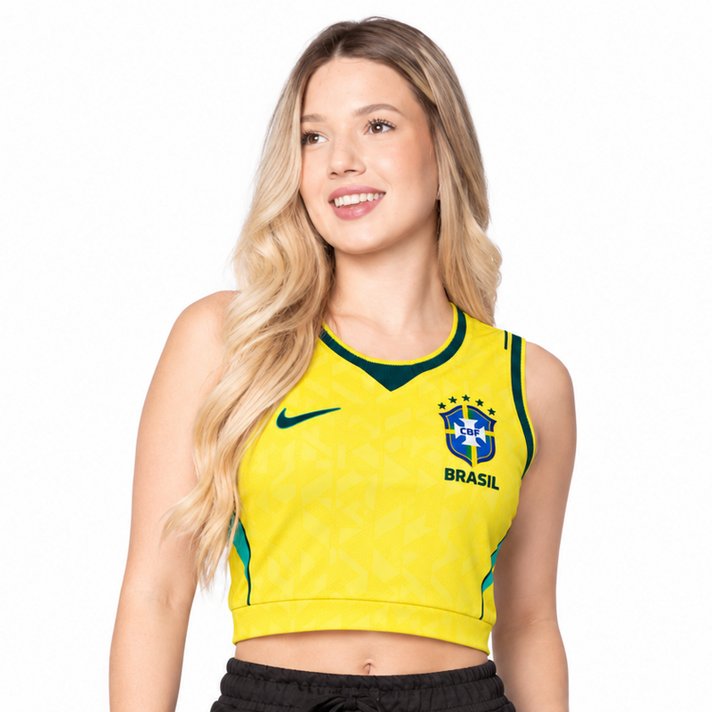 Brazil Home 2026/27 · Women · Crop Top